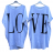 Šaty letní oversize krátký rukáv dámské LOVE nadrozměr (3XL/4XL) ITALSKÁ MÓDA IMD22058