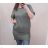 Šaty oversize krátký rukáv dámské nadrozměr (2XL/3XL ONE SIZE) ITALSKá MóDA IM722010 <p>khaki</p> 2XL/3XL