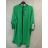 Tunika košeľová s opaskom krátky rukáv dámska nadrozmer (XL/2XL ONE SIZE) TALIANSKA MÓDA IMJ22008