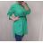 Tunika košeľová s opaskom krátky rukáv dámska nadrozmer (XL/2XL ONE SIZE) TALIANSKA MÓDA IMJ22008