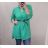 Tunika košeľová s opaskom krátky rukáv dámska nadrozmer (XL/2XL ONE SIZE) TALIANSKA MÓDA IMJ22008