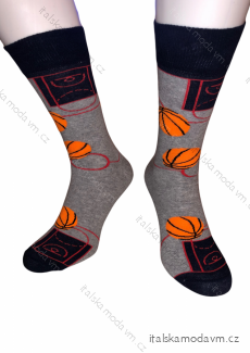 Ponožky veselé basketbalové slabé pánske (38-41,42-46 ) POĽSKÁ MÓDA DPP20148