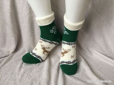 Ponožky vianočné teplé termo dámske (36-40) POLSKÁ MODA DPP21267