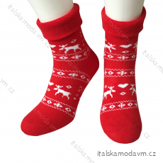 Ponožky vianočné teplé termo dámske (36-40) POLSKÁ MODA DPP21268R