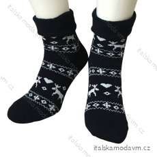 Ponožky vianočné teplé termo dámske (36-40) POLSKÁ MODA DPP2126DB