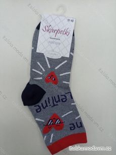 Ponožky slabé veselé valentín dámske (37-40) POLSKÁ MÓDA DPP22017
