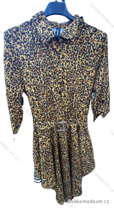 Šaty košeľové dlhý rukáv dámske (S/M ONE SIZE) TALIANSKA MÓDA IMM22135