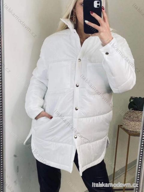 Bunda slabá jarná šušťáková dámska (S / L ONE SIZE) TALIANSKÁ MÓDA IMM2183013
