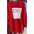 Šaty mikinové oversize dlouhý rukáv dámské (UNI S/M/L/XL) ITALSKÁ MÓDA IMM21655W Černá S-M-L-XL