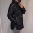 Bunda šušťáková dámska (L / XL ONE SIZE) TALIANSKÁ MÓDA IMM211423 čierna L/XL one size