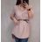 Šaty elegantný s pásikom douhý rukáv (L/XL ONE SIZE) TALIANSKÁ MÓDA IMM21u3297 čierna L/XL one size