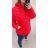 Bunda jarní slabá dámská nadrozměr (3XL-7XL) LIBLAN HKW22LD-7218 červená 3XL