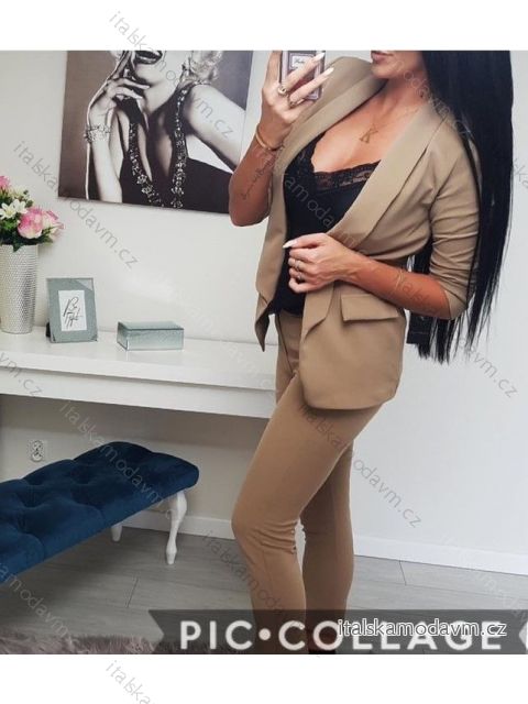 Súprava elegantné sako a nohavice dámska (S-XL) TALIANSKÁ MÓDA IMWL21028