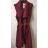 Vesta flaušová dlhá bez rukávov dámska (S / M ONE SIZE) TALIANSKÁ MÓDA IMM21133 / DR bílá S/M/L