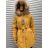 Bunda / Kabát parka zimná dámska nadrozměr (XL-7XL) POĽSKÁ MÓDA HKW21A-BIG949/DR