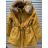 Bunda / Kabát parka zimná dámska nadrozměr (XL-7XL) POĽSKÁ MÓDA HKW21A-BIG949/DR