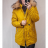 Bunda / Kabát parka zimná dámska nadrozměr (XL-7XL) POĽSKÁ MÓDA HKW21A-BIG949/DR