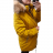 Bunda / Kabát parka zimná dámska nadrozměr (XL-7XL) POĽSKÁ MÓDA HKW21A-BIG949/DR