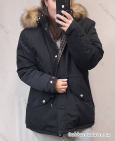 Kabát parka zimná dámska nadrozmer (3XL-7XL) POLSKÁ MÓDA MTN21MHM-W557BIG