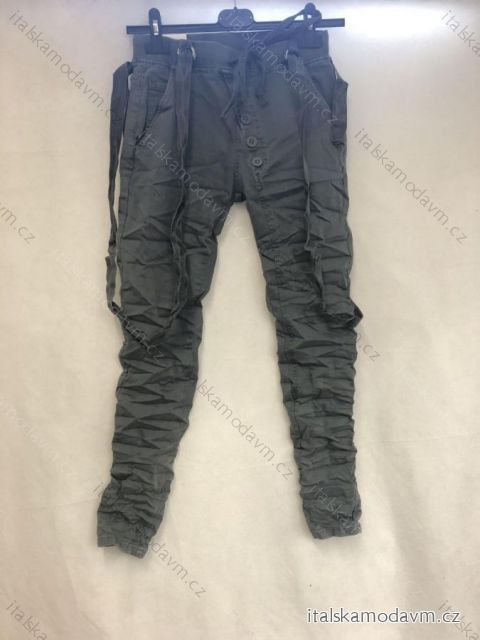 Nohavice dlouhé dámske (XS-XL) POP SEVEN MA119T731-6/DR M Khaki