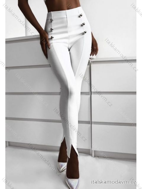 Kalhoty elegantní dlouhé dámské (S-XL) ITALSKÁ MÓDA IMWD211054/DR