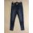 Rifle jeans dlhé dámske (M-6XL) M.SARA MS1822-5 / dr modrá XL