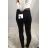 Rifle jeans dámske nadrozmerné (29-38/L-3XL) M.SARA MA121MS3755-13/DR 26 čierna