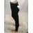 Rifle jeans dámské nadrozměrné (30-42) M.SARA MA122MS2150-13/DR 37 Černá