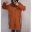 Mikina teplá prodloužená dlhý rukáv na zips s kapucňou dámsky (XL/2XL ONE SIZE) TALIANSKÁ MÓDA IMD211034/DR
