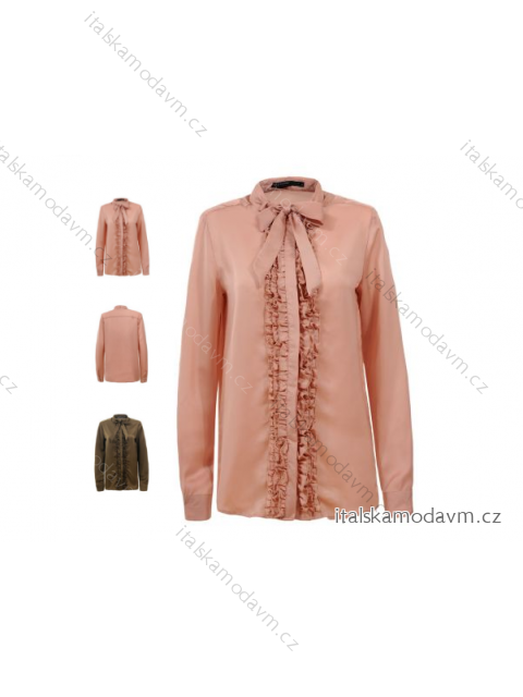 Košeľa dlhý rukáv dámska (s-xl) GLO-STORY WCS-4714 XL (EÚ 42 / Nohavice 31) ružová