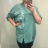 Košile 3/4 dlouhý rukáv dámská (2XL/4XL ONE SIZE) ITALSKá MóDA IM421738/DR 2XL-4XL zelená