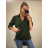 Košile/halenka 3/4 rukáv dámská oversize (S/M ONE SIZE) ITALSKá MóDA IMM21103/DR vínová S/M