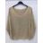 Svetr tenký 3/4 rukáv dámský (S/M ONE SIZE) ITALSKÁ MÓDA IMWE21097 zlatá S/M