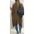 Cardigan svetr pletený bez rukávů dámský (S/M/L ONE SIZE) ITALSKá MóDA IMC21624/DR S / L svetlo ružová