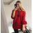 Svetr oversize pletený netopýří dlouhý rukáv s přívěškem dámský (L/XL ONE SIZE) ITALSKá MODA IM321535/DR Černá L/XL one size