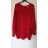 Sveter oversize dlhý rukáv dámsky (2XL / 4XL ONE SIZE) TALIANSKÁ MÓDA IM721401 kráľovská modrá 2XL / 4XL