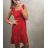 Šaty elegantné společenké dámske (uni s/m) Talianska MÓDA IMT195734 červená