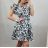 Šaty letní krátký rukáv s volánky dámské (UNI S/M) ITALSKÁ MÓDA IMM20474