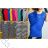 Šaty letní oversize krátký rukáv dámské nadrozměr (UNI Ll/3xl) ITALSKÁ MÓDA IMD20499/DR L/XL/XXL one size pruhy velké - modro- bílé