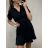 Šaty košeľové krátky rukáv dámske (S / M ONE SIZE) TALIANSKÁ MÓDA IM921246/DR S / M one size biela
