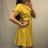 Šaty košilové krátký rukáv dámské (S/M ONE SIZE) ITALSKá MODA IM921246 béžová S/M one size