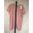 Šaty s páskem krátký rukáv dámské (S/M ONE SIZE) ITALSKÁ MÓDA IMWD2125450/DR S/M one size bílá