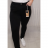 Rifle jeans dámské nadrozměrné (30-42) M.SARA MA122MS2150-13/DR 37 Černá