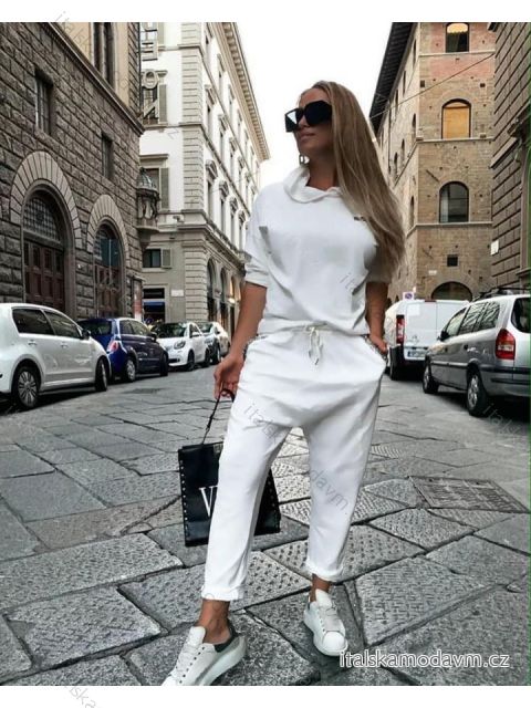 Tepláky dlhé baggy dámske (S / L ONE SIZE) TALIANSKÁ MÓDA IMM21230 čierna S/L one size