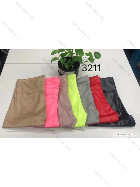 Legíny dlhé dámske (S-XL) TALIANSKÁ MÓDA IMM21Y-54A/DR XL-2XL čierna