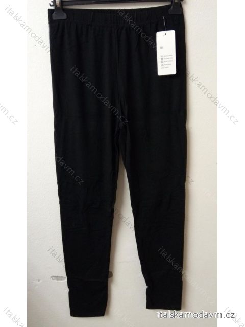 Legíny dlhé slabé dámske bavlnené nadrozměr (2XL-5XL / čierna) TUTU SMI21F-01 čierna L / XL