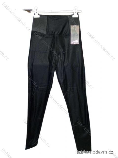 Legíny teplé koženkové dámske (S/M-L/XL) TURECKÁ MÓDA IMT21HL-557 čierna L / XL