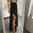 Sukňa bavlnená dlhá s rozparkom dámska (S / M ONE SIZE) TALIANSKÁ MÓDA IMWA215740/DR