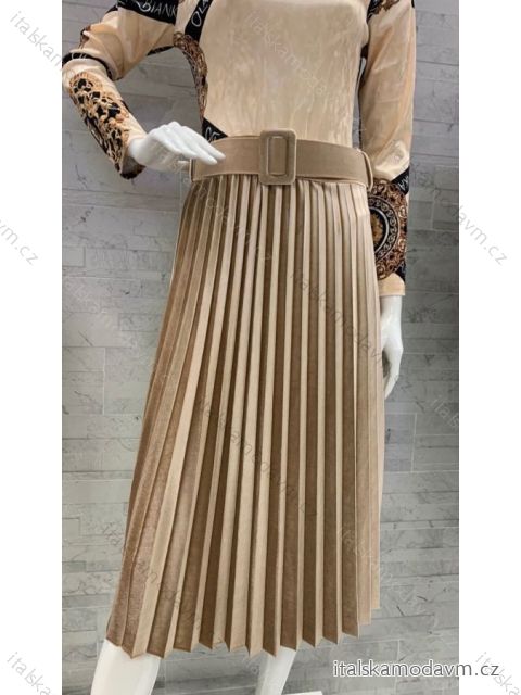 Sukňa dlhá skladaná dámske (S / M ONE SIZE) TALIANSKÁ MÓDA IMWM217822/DR