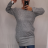 Šaty klasik teplé dlouhý rukáv dámské (2XL ONE SIZE) ITALSKÁ MÓDA IM321534/DR ČERVENÁ